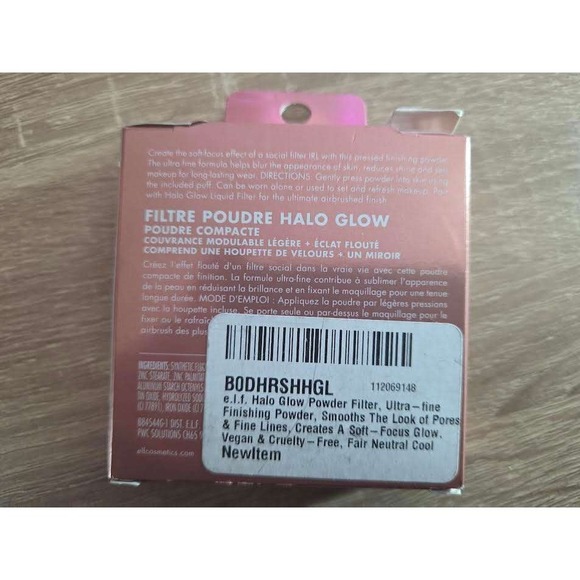 e l f Halo Glow Powder Filter Pressed PowderLight Build Coverage Soft Focus Glow - Picture 2 of 2